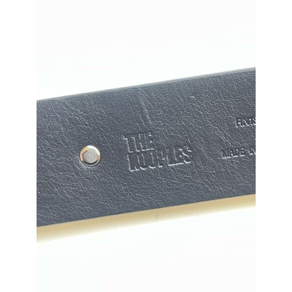 The Kooples Paris Onyx Black Western Leather Belt Silver Conch Buckle main image 7